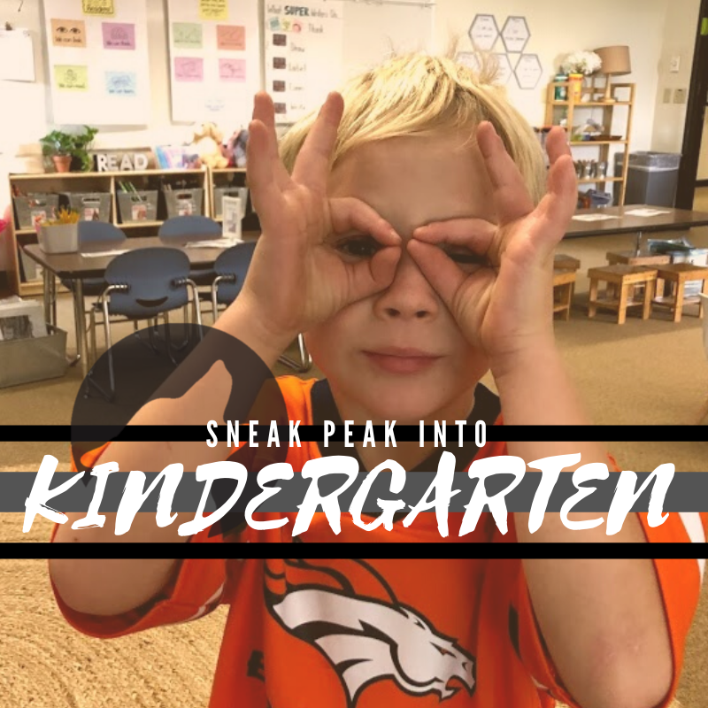 sneak peak into Kindergarten